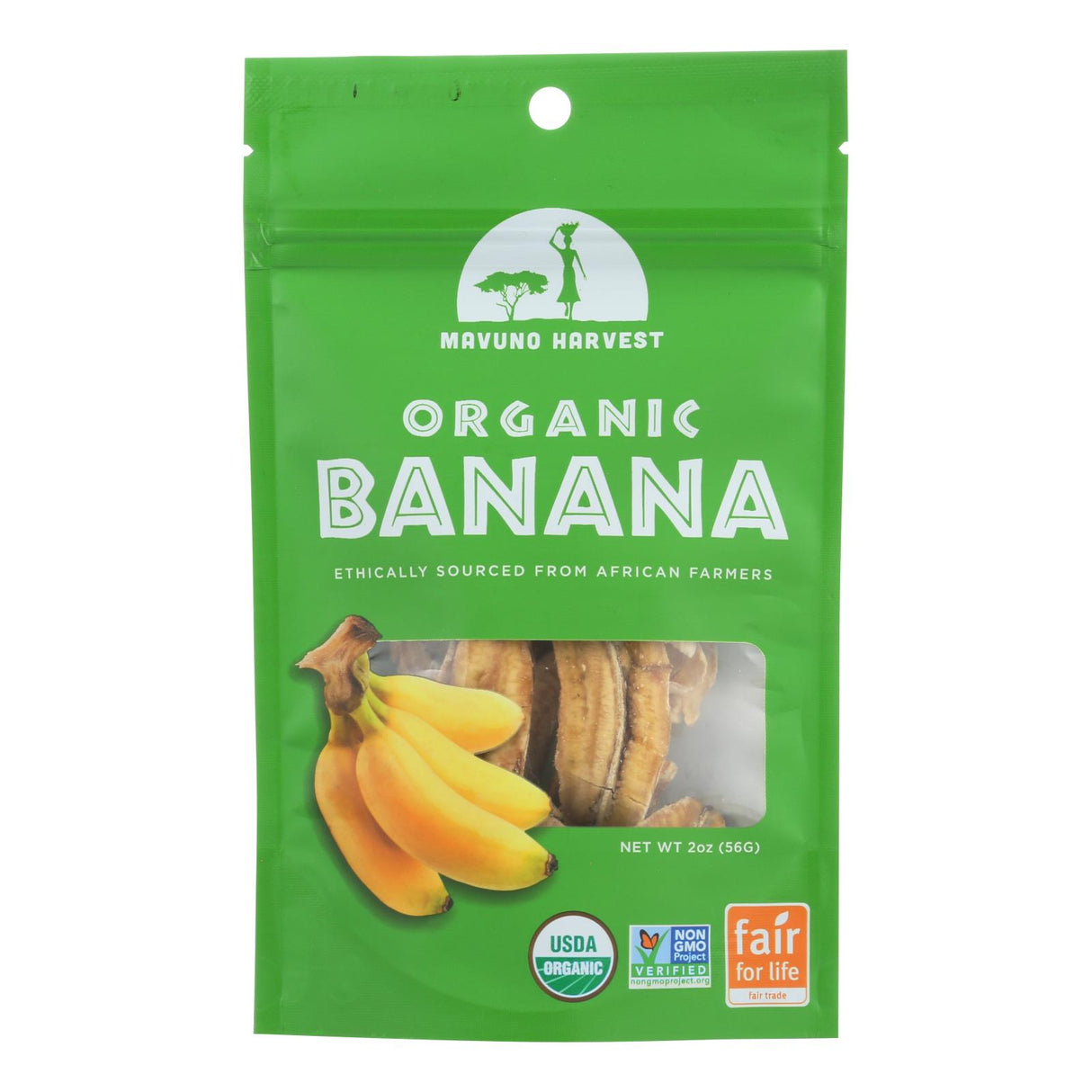 Mavuno Harvest Organic Gluten-Free Dried Banana Slices (Pack of 6) - Cozy Farm