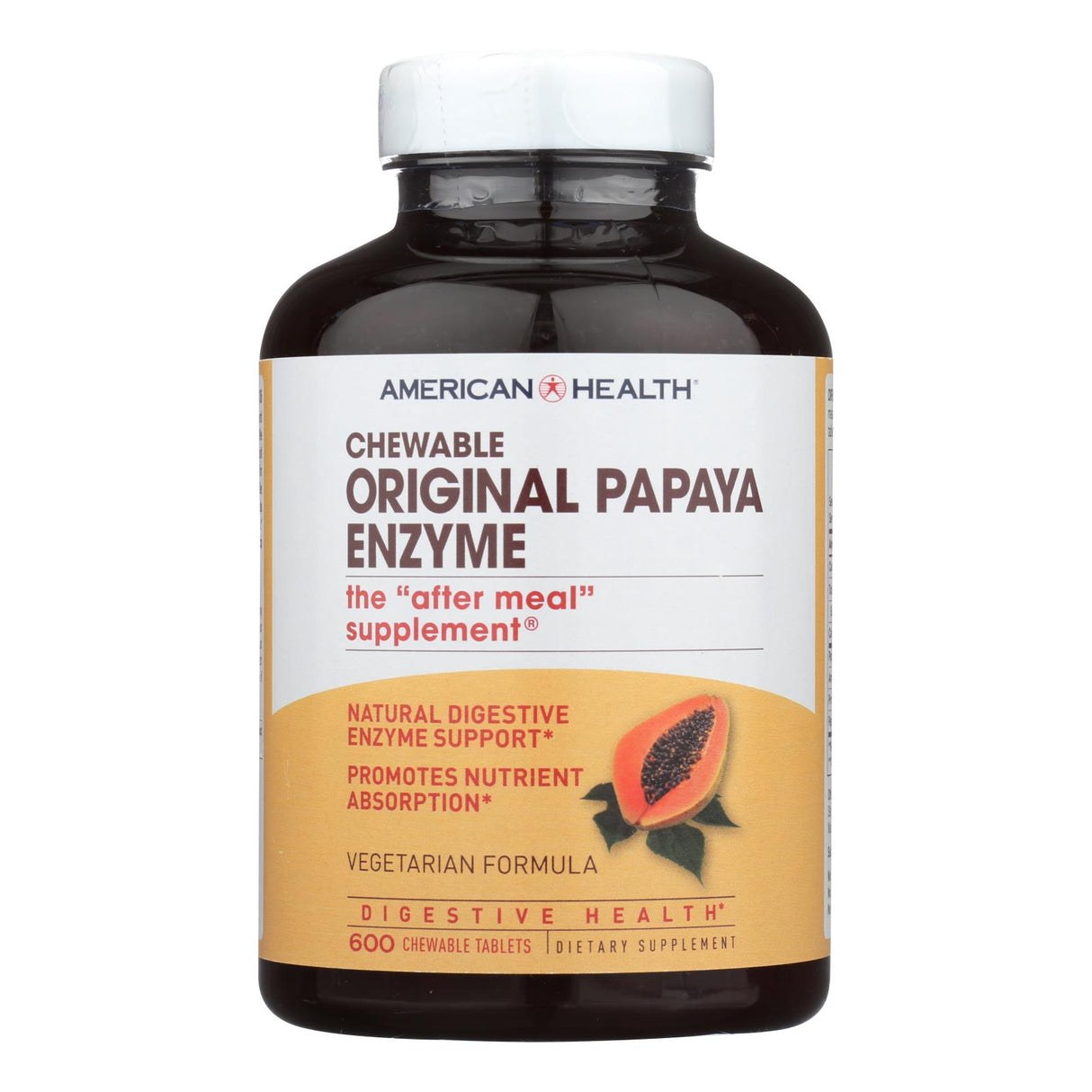 American Health Chewable Papaya Enzyme (600 Tablets) - Cozy Farm
