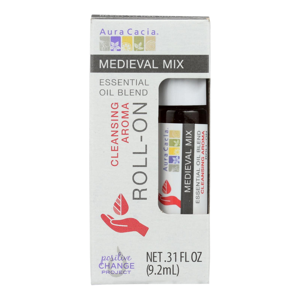Aura Cacia Roll-On Essential Oil Medieval (Pack of 4) - 0.31 Fl Oz - Cozy Farm