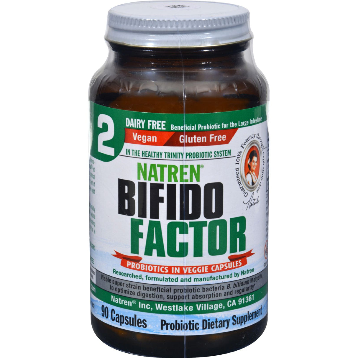 Natren Dairy-Free Bifidus Factor (90 Capsules) - Cozy Farm