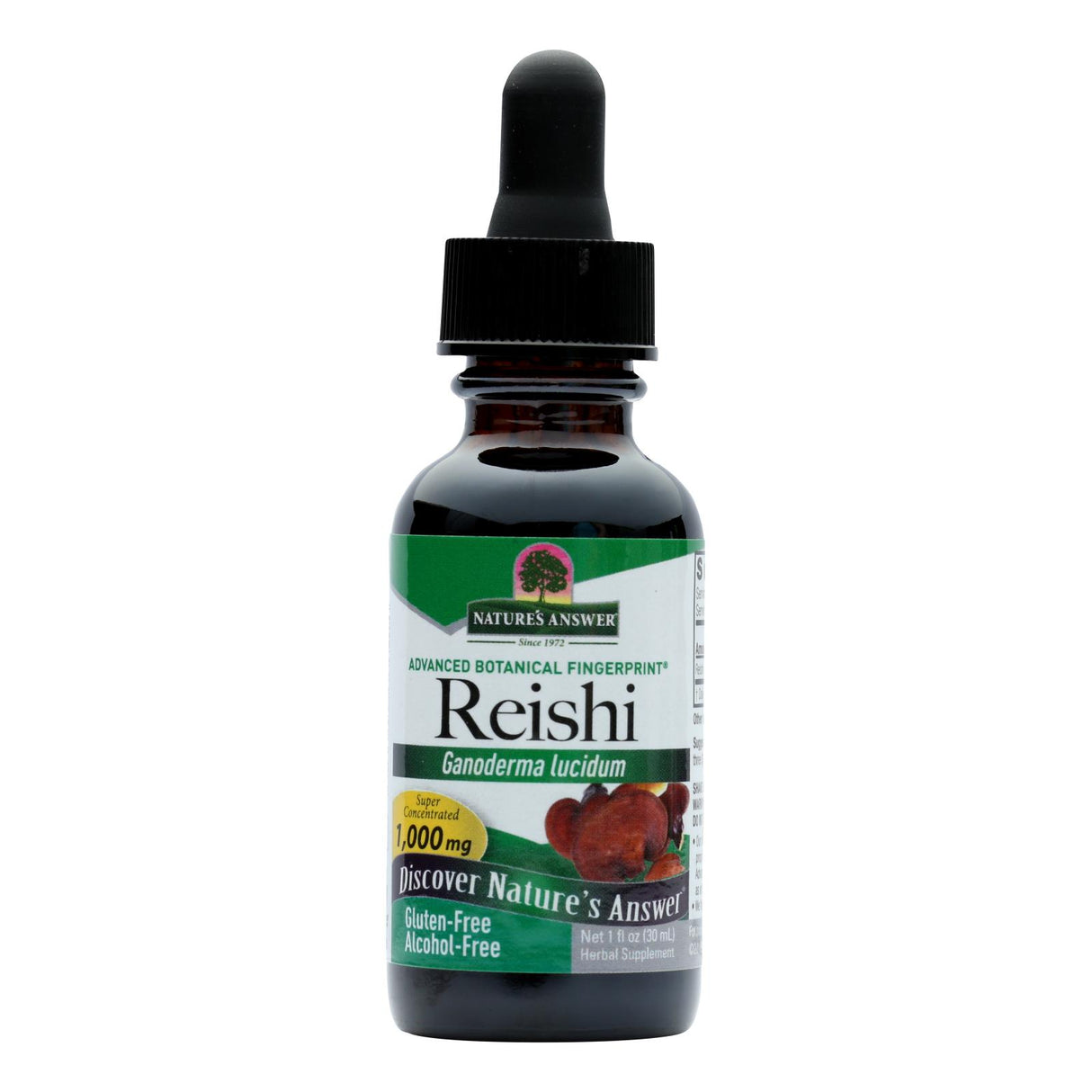 Nature's Answer Reishi Fruiting Body Extract - Alcohol Free - 1 Fl Oz. - Cozy Farm