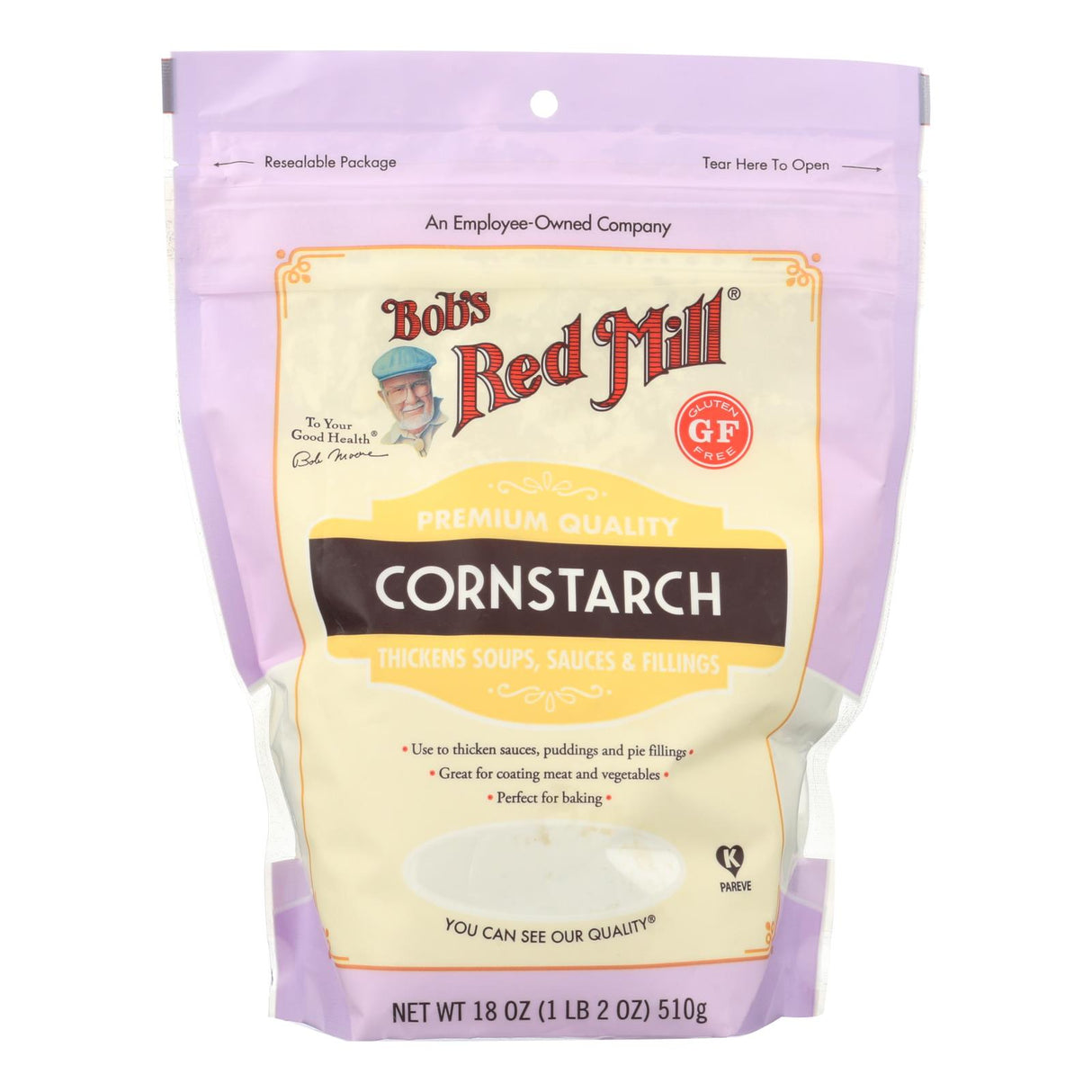 Bob's Red Mill Premium Cornstarch for Thickening Sauces & Baking - 4 Pack (18 Oz. Each) - Cozy Farm