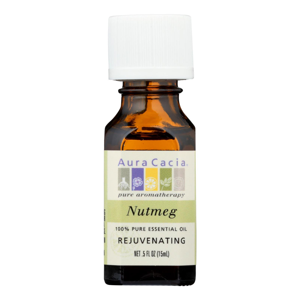 Aura Cacia Nutmeg Essential Oil, 0.5 Fl Oz - Cozy Farm