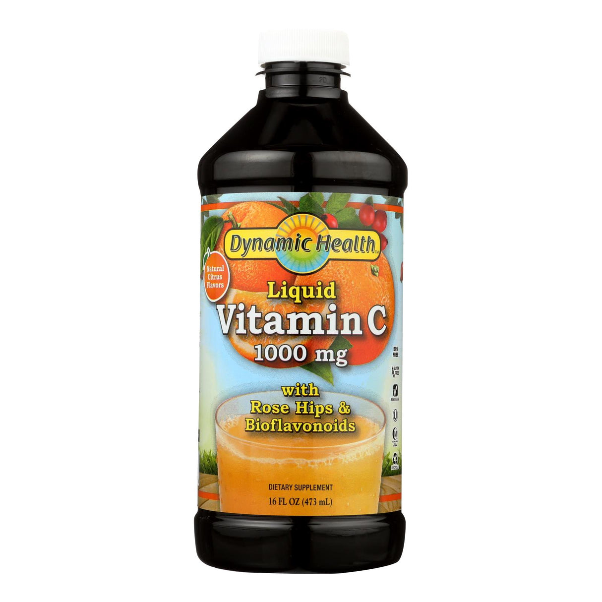 Dynamic Health Premium Liquid Vitamin C, 1000mg, 16 Fl Oz - Cozy Farm