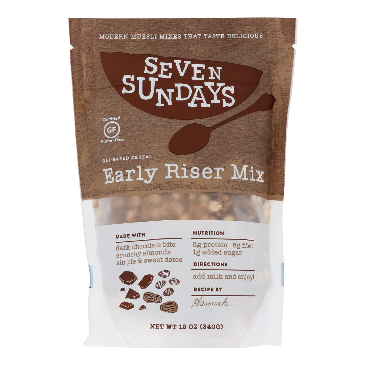 Seven Sundays Muesli Cocoa Coconut (Pack of 6 - 12 Oz.) - Cozy Farm