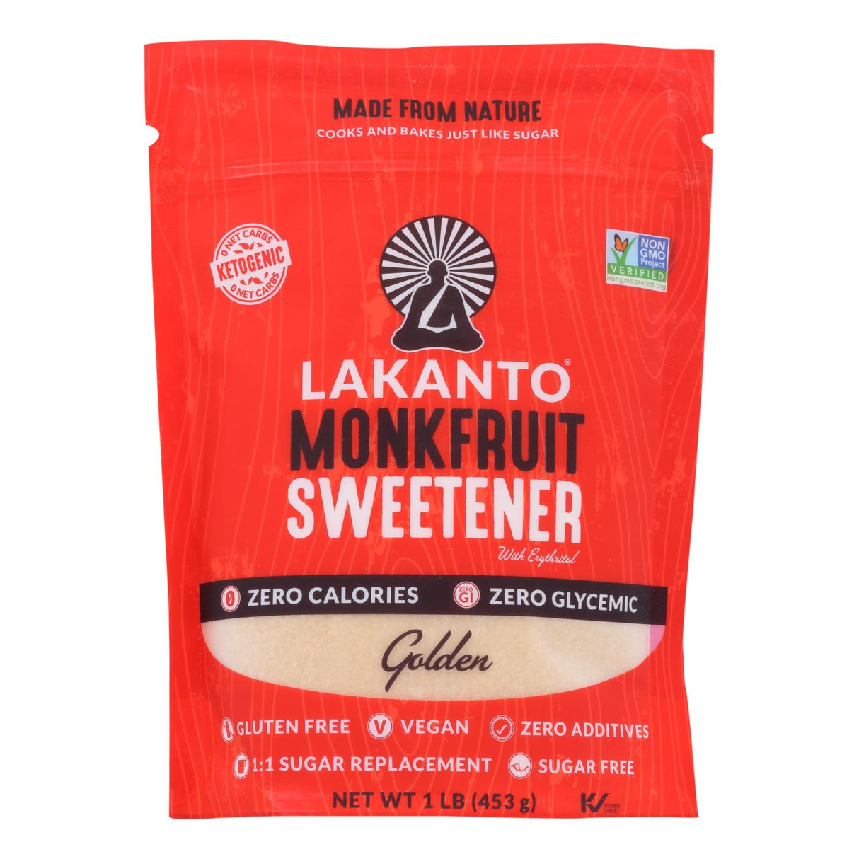 Lakanto Golden Monkfruit Sweetener (16 Oz., Pack of 8) - Cozy Farm