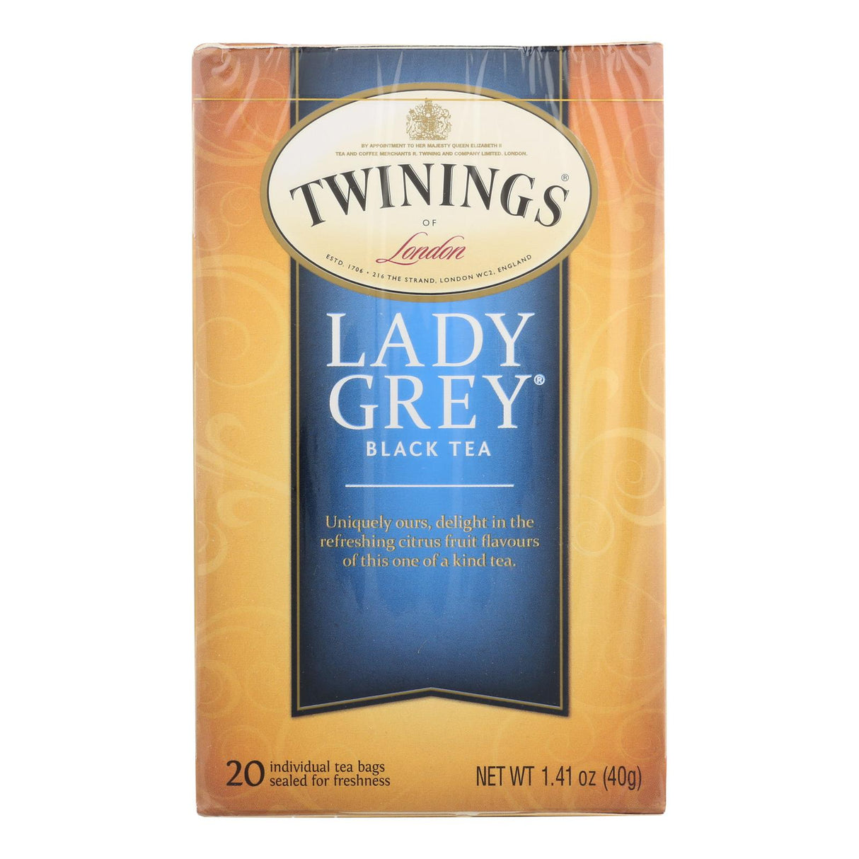 Twinings Black Lady Grey Tea (6 - 20-Bag Packs) - Cozy Farm