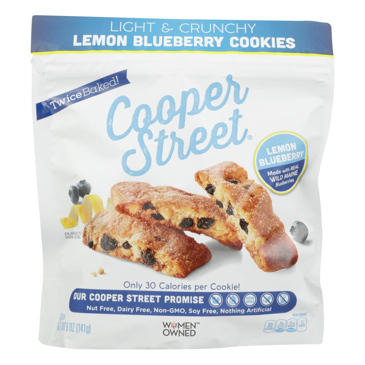Cooper Street Cookies Blueberry Michigan 5 Oz. (Pack of 6) - Cozy Farm