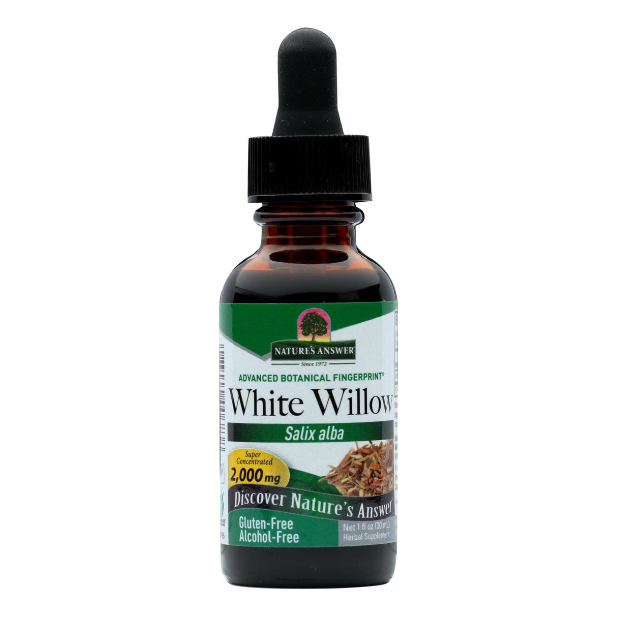 Nature's Answer White Willow Bark Extract Non-Alcohol Liquid Extract, Pain Relief, 1 Fl Oz - Cozy Farm