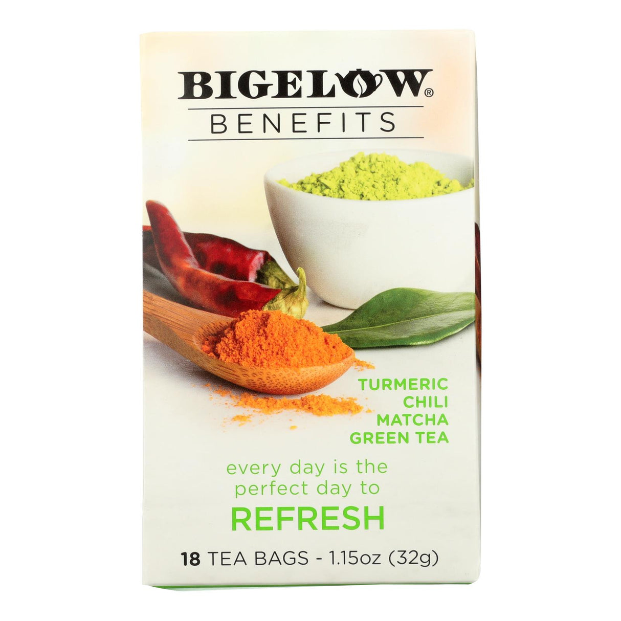 Bigelow Matcha Green Tea: Refreshing and Revitalizing (18 Bags) - Cozy Farm