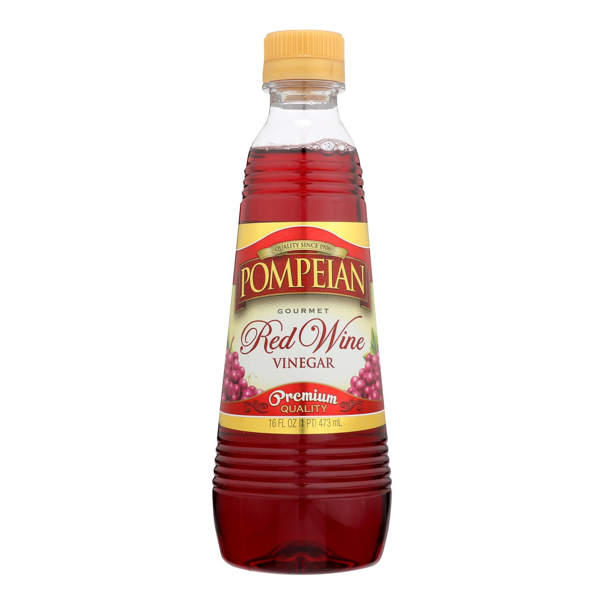Pompeian Gourmet Red Wine Vinegar, 16 Fl Oz., Pack of 12 - Cozy Farm