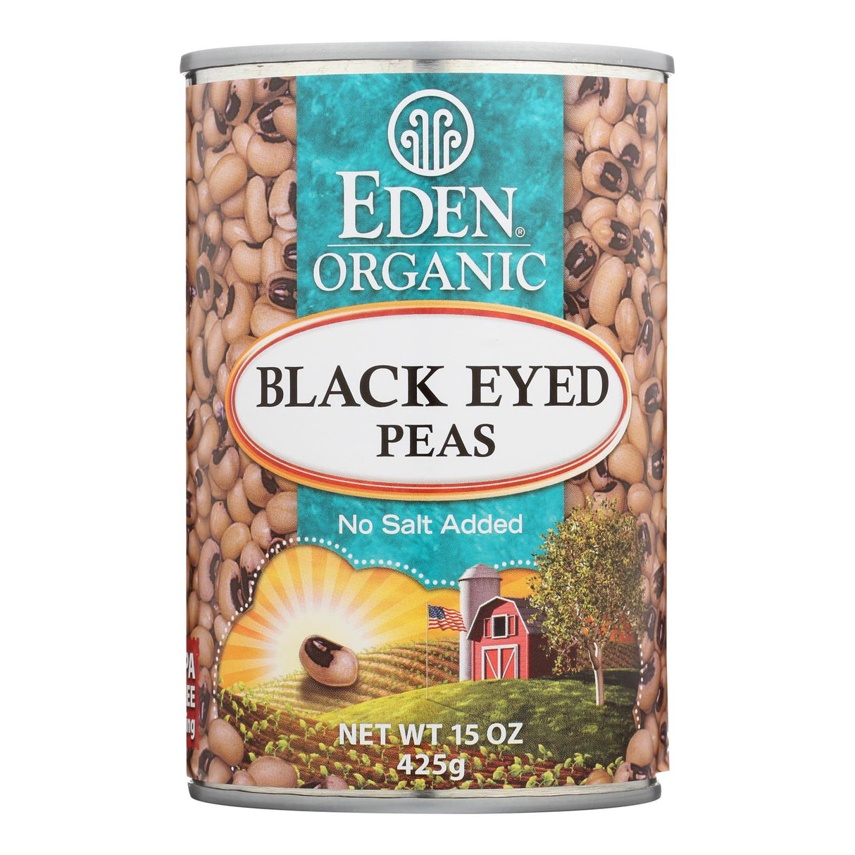 Eden Foods Organic Black Eyed Peas, 15 Oz. (Pack of 12) - Cozy Farm