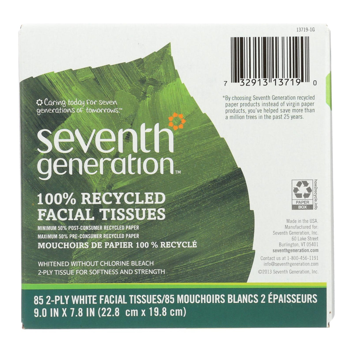Seventh Generation Ultra Soft Recycled Facial Tissue Cubes, 36 Pack - Cozy Farm