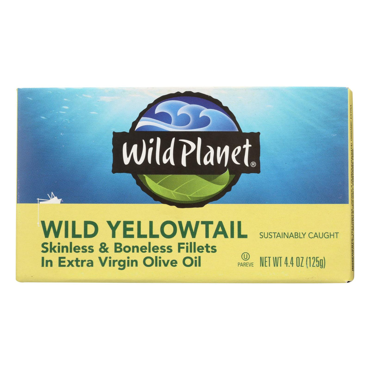 Wild Planet Wild Yellowtail Fillets in Extra Virgin Olive Oil, 4.375 Oz Pack of 12 - Cozy Farm
