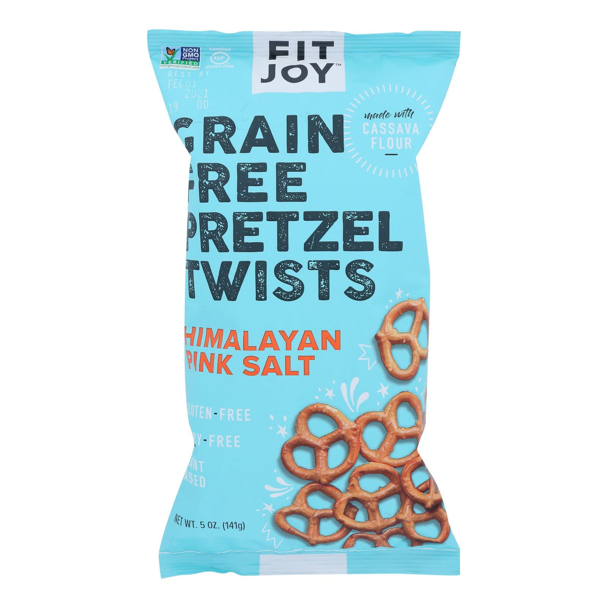 Fitjoy Green Sea Salt Pretzels (Pack of 12 - 5 Oz.) - Cozy Farm