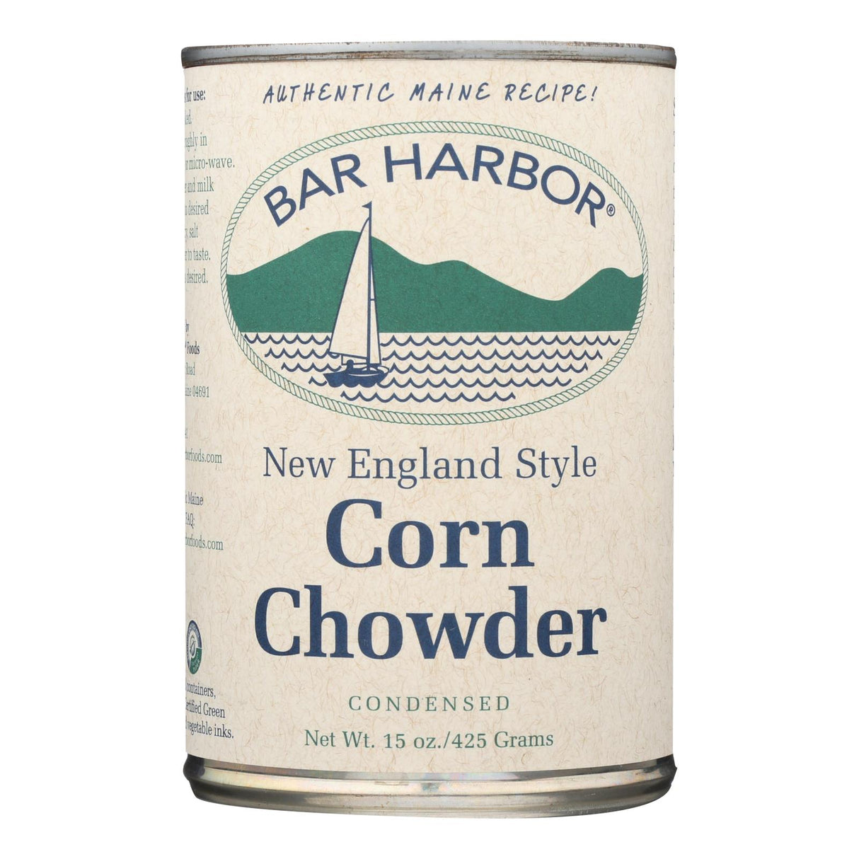 Bar Harbor Creamy Corn Chowder, 15 Oz. (Pack of 6) - Cozy Farm
