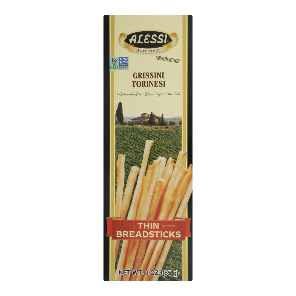Alessi Ultra-Thin Crispy Breadsticks (12 Pack - 3 Oz. Each) - Cozy Farm
