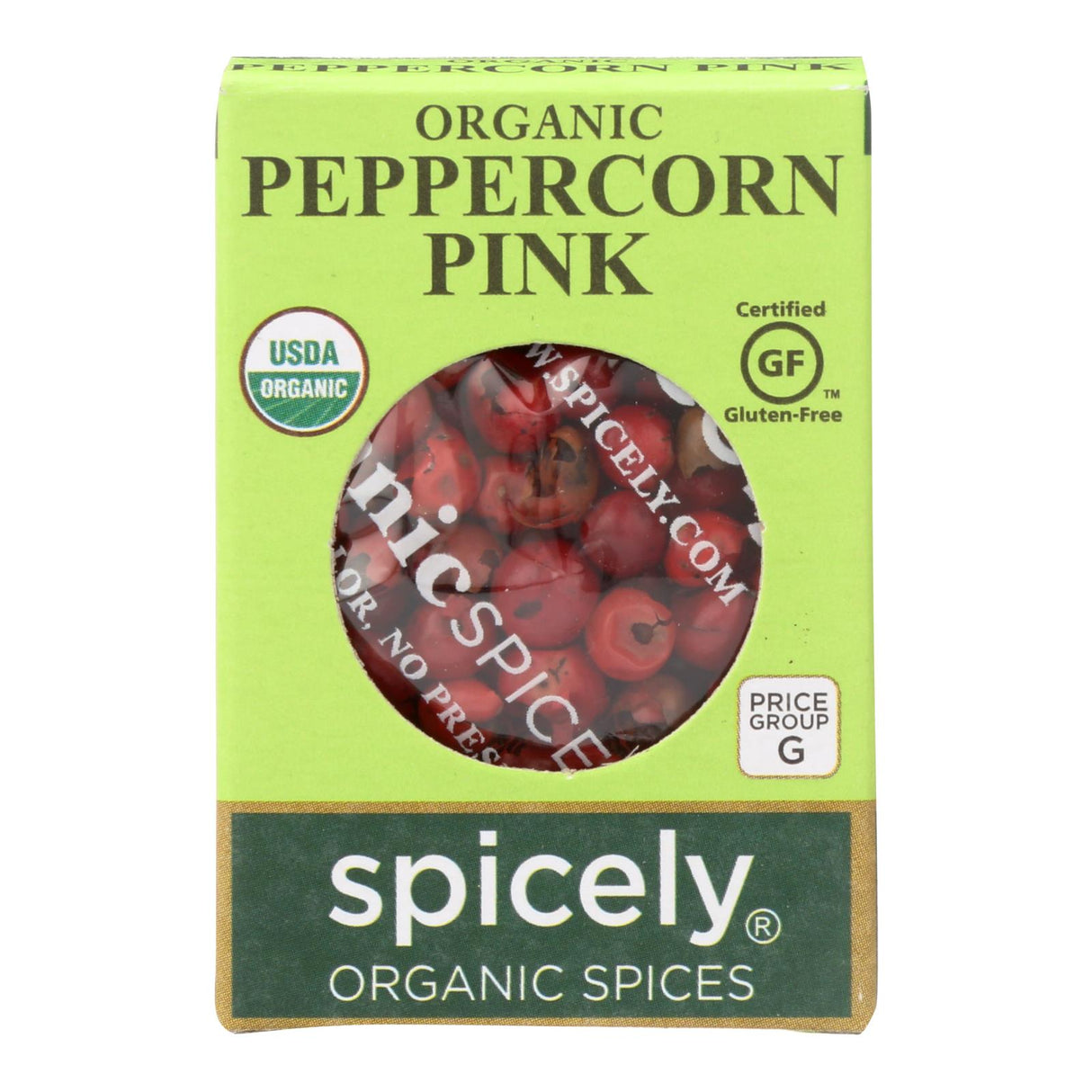 Spicely Organics Pink Peppercorn, 0.15 Oz., Pack of 6 - Cozy Farm