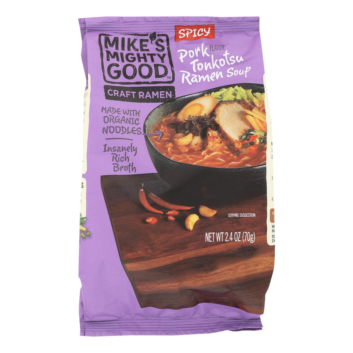 Mike's Mighty Good Tonkotsu Ramen Soup, 7 - 2.4 Oz. Servings - Cozy Farm