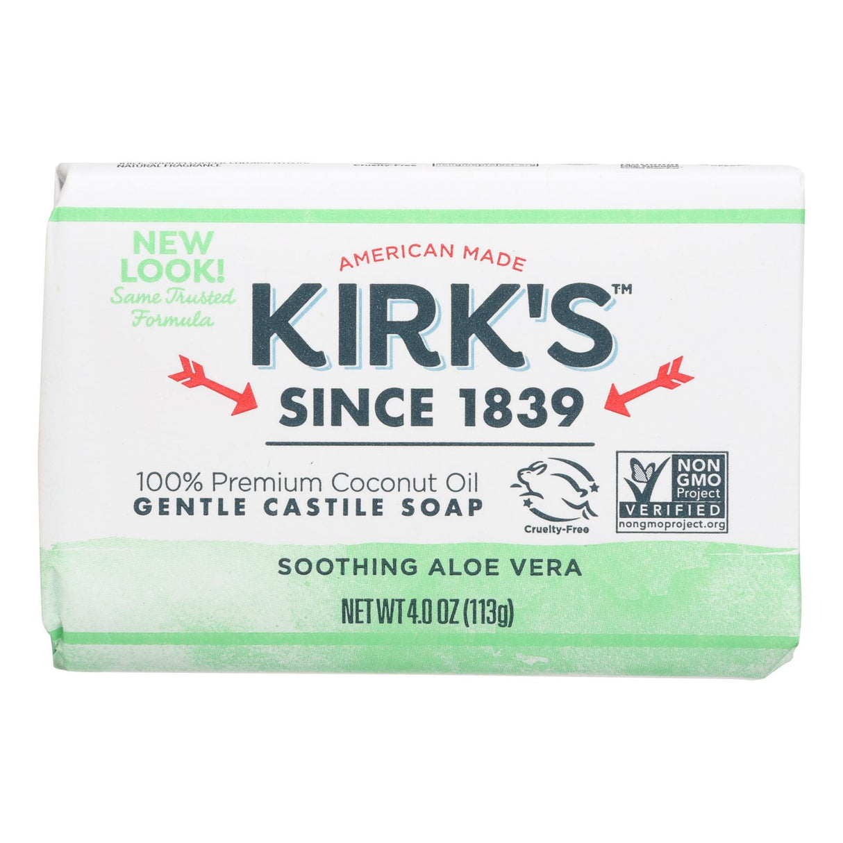 Kirks Coco Castile Aloe Vera Natural Bar Soap - 4 Oz - Cozy Farm