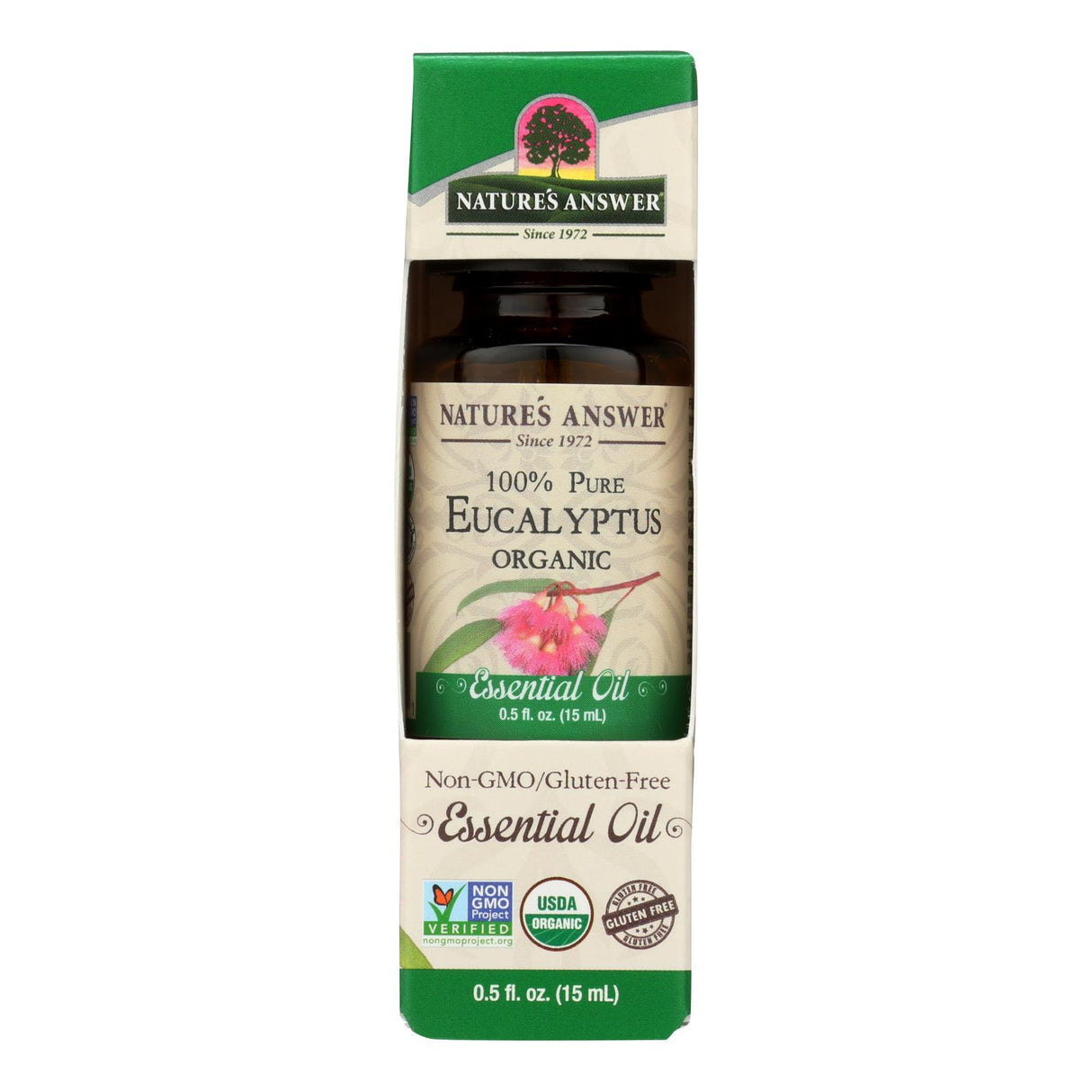 Nature's Answer Organic Eucalyptus Essential Oil, 0.5 Oz. - Cozy Farm