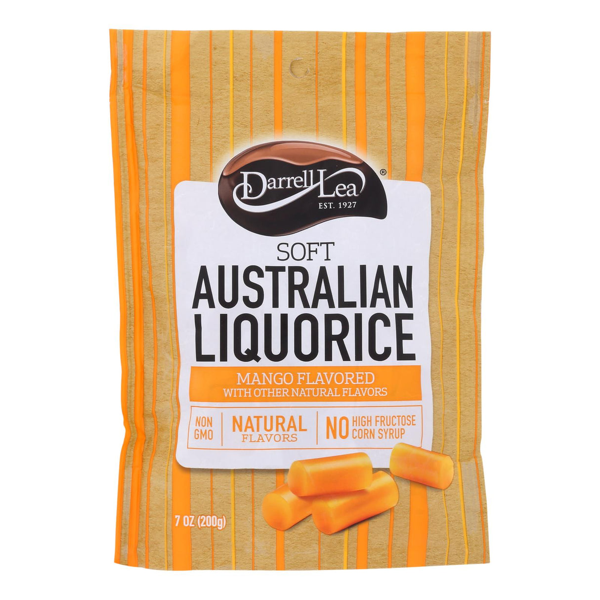 Darrell Soft Eating Liquorice - Mango (Pack of 8, 7 Oz.) - Cozy Farm