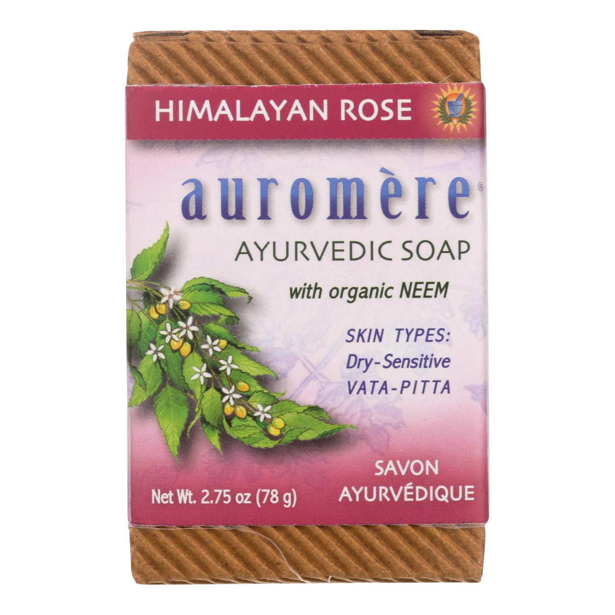 Auromere Himalayan Rose Ayurveda Bar Soap (Pack of 2.75 Oz) - Cozy Farm