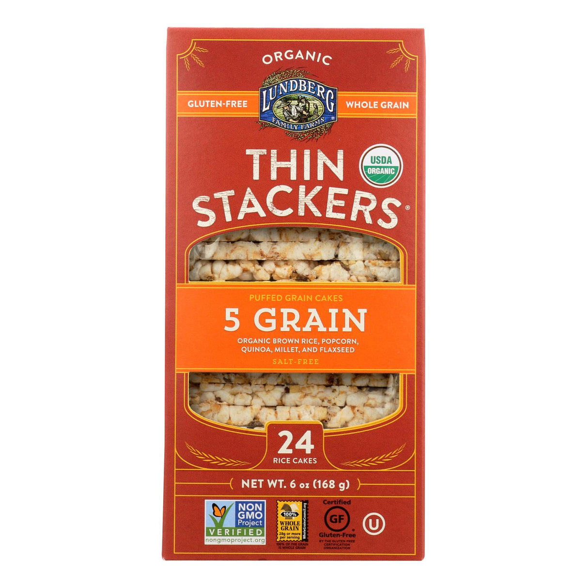 Lundberg Family Farms Organic Rice Cakes, Thin Sticks, Green, Pack of 6 - Cozy Farm