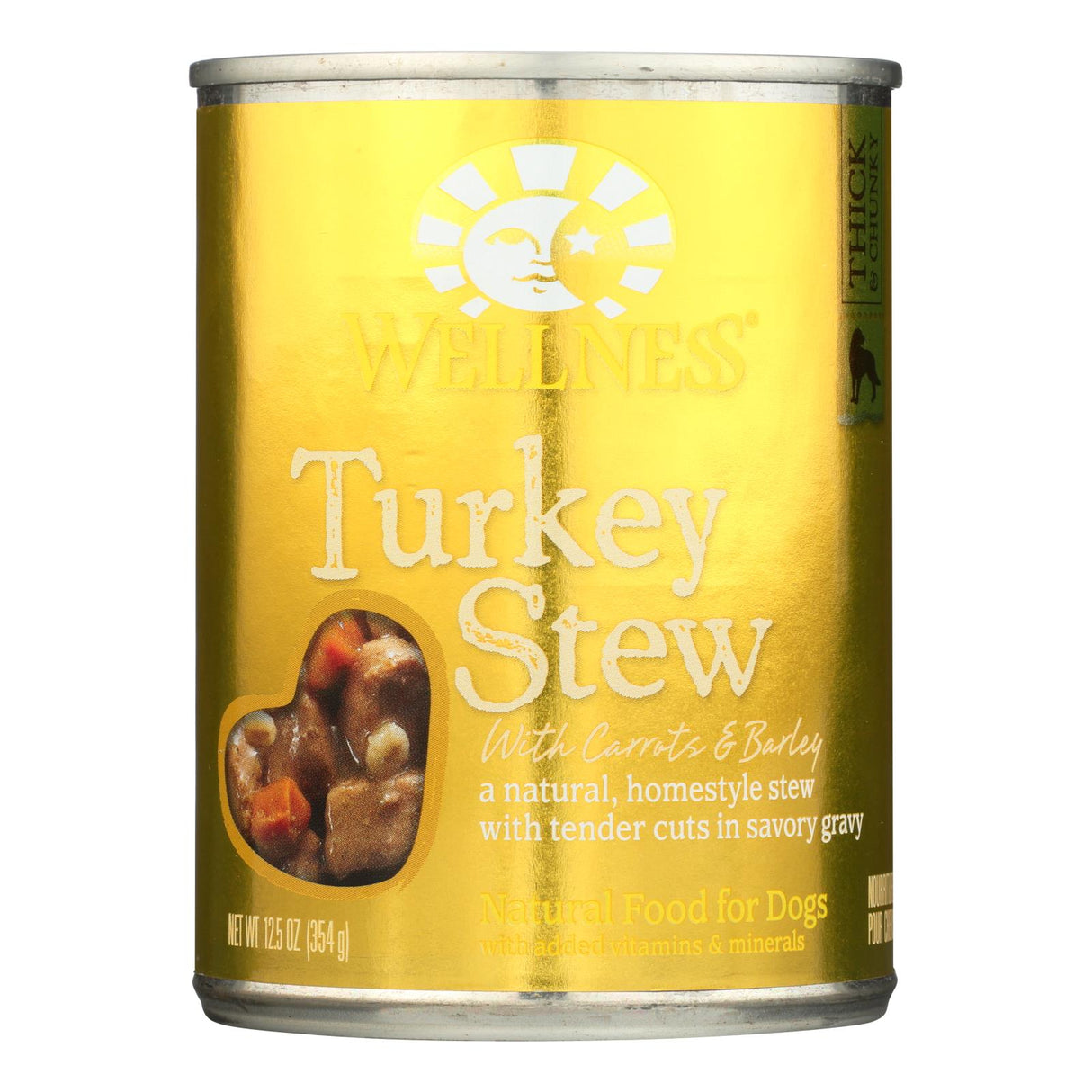 Wellness Pet Products Dog Food - Turkey With Barley And Carrots (Pack of 12) - 12.5 Oz. - Cozy Farm