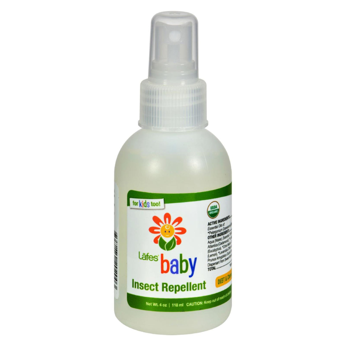 Lafe's Natural & Organic Baby Insect Repellent (4 Fl Oz) - Cozy Farm