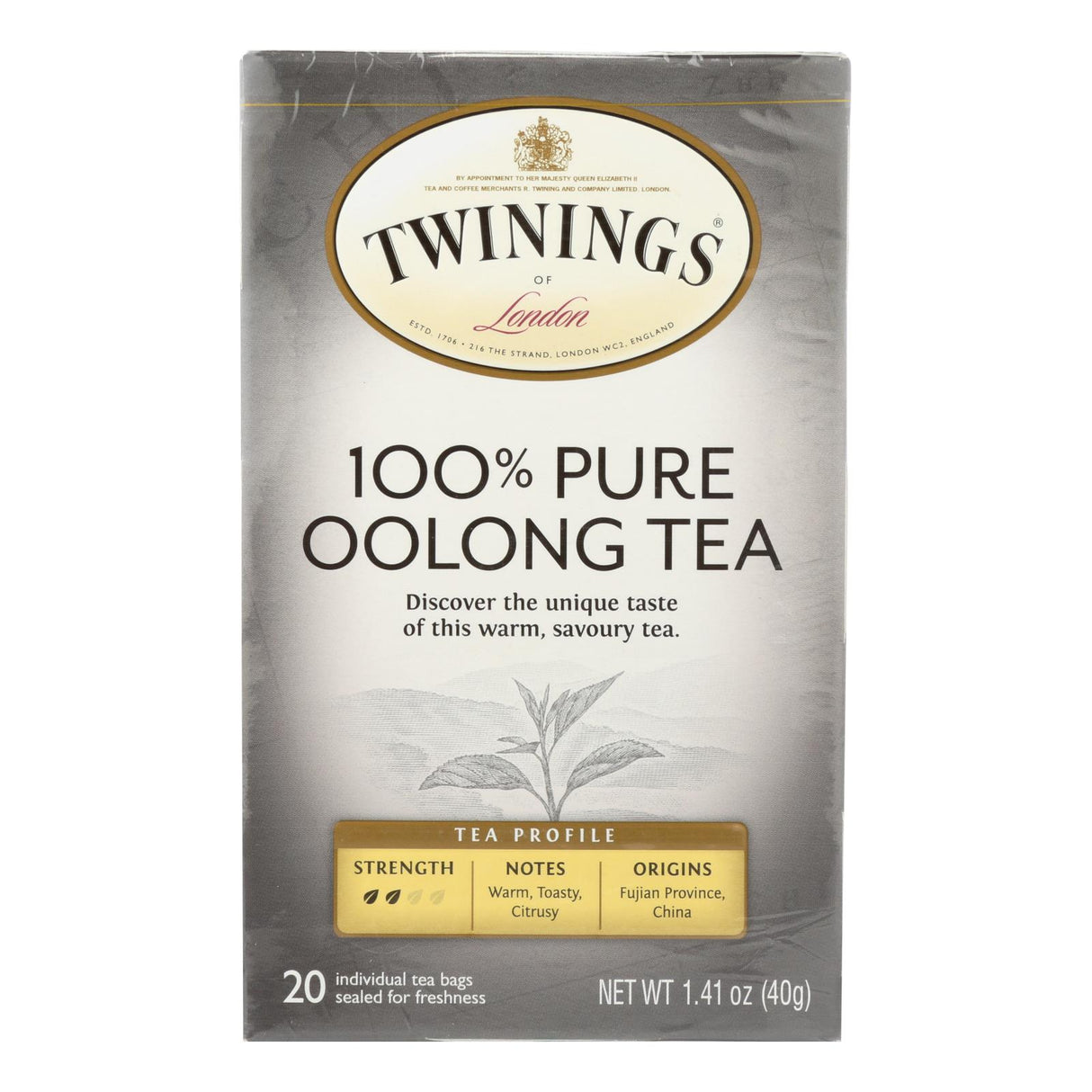Twinings Tea China Oolong Black Tea, 20 Tea Bags (Pack of 6) - Cozy Farm