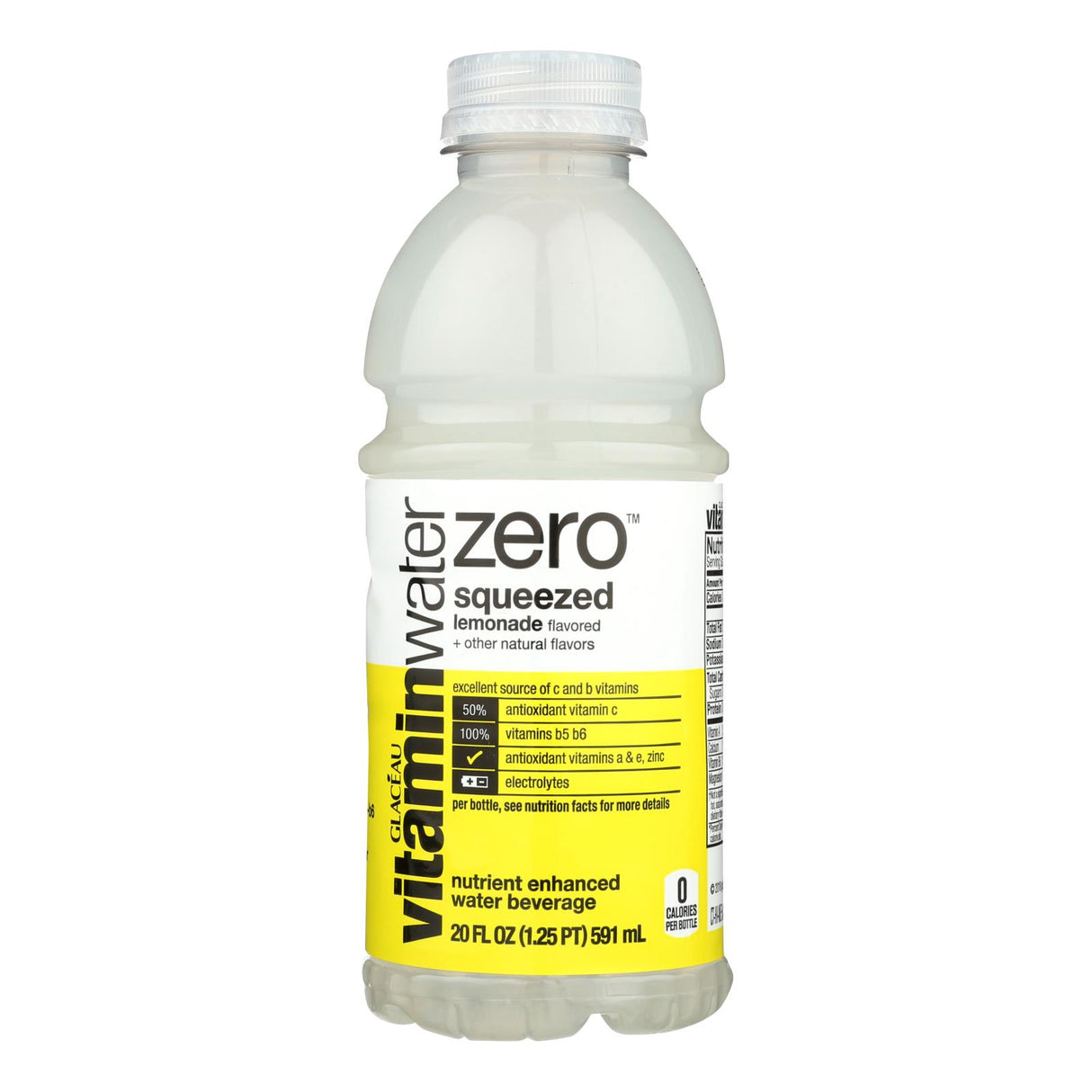 Glaceau Vitamin Water Zero Squeeze Lemonade, 12-Pack (20 fl. oz. each) - Cozy Farm