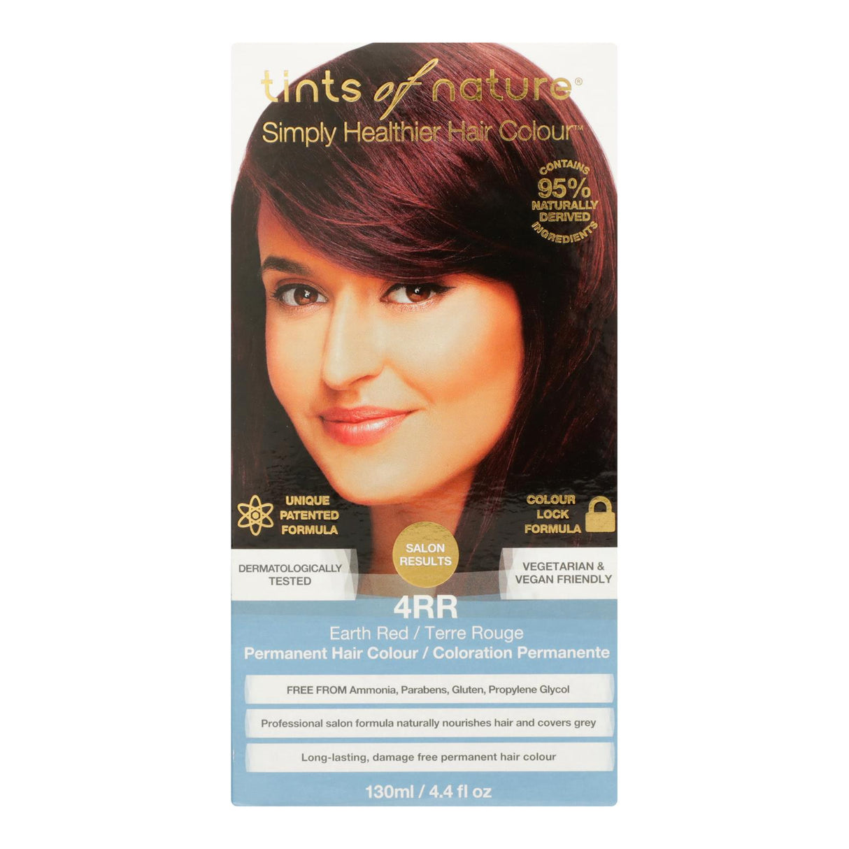 Tints of Nature 4RR Earth Red Permanent Hair Dye, Ammonia-Free, Vegan Color (4.4 fl oz) - Cozy Farm