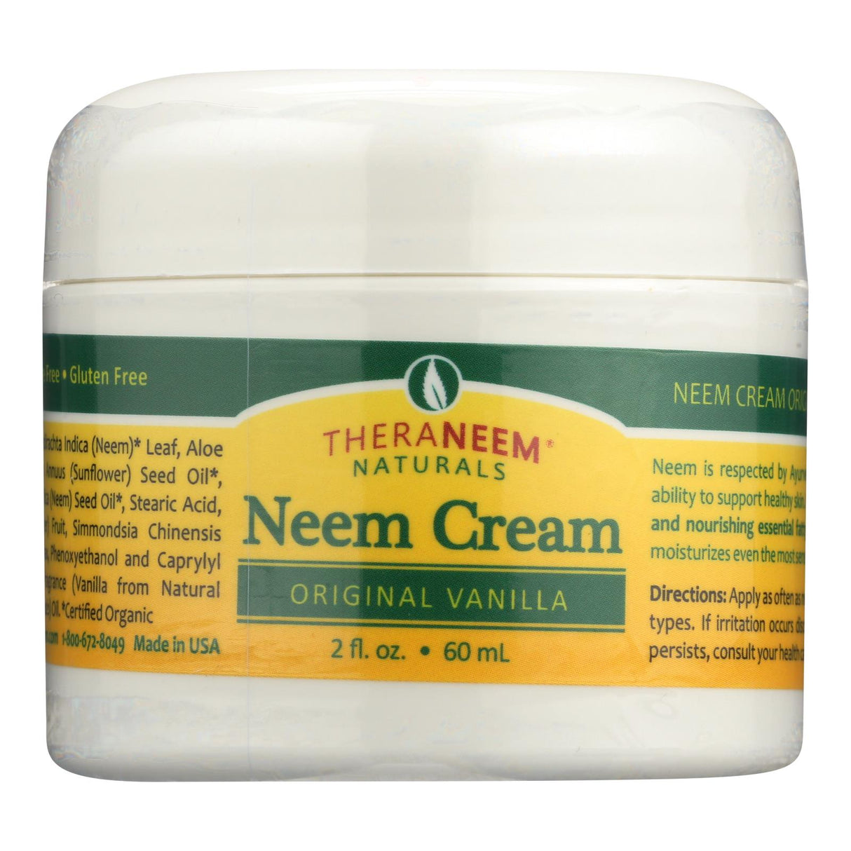 Theraneem Naturals Vanilla Neem Cream - 2 Fl. Oz. - Cozy Farm