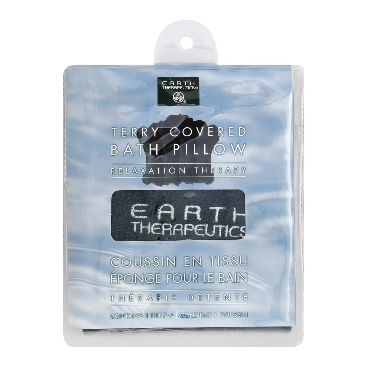 Luxurious Earth Therapeutics Terry-Covered Bath Pillow - Dark Green - Cozy Farm