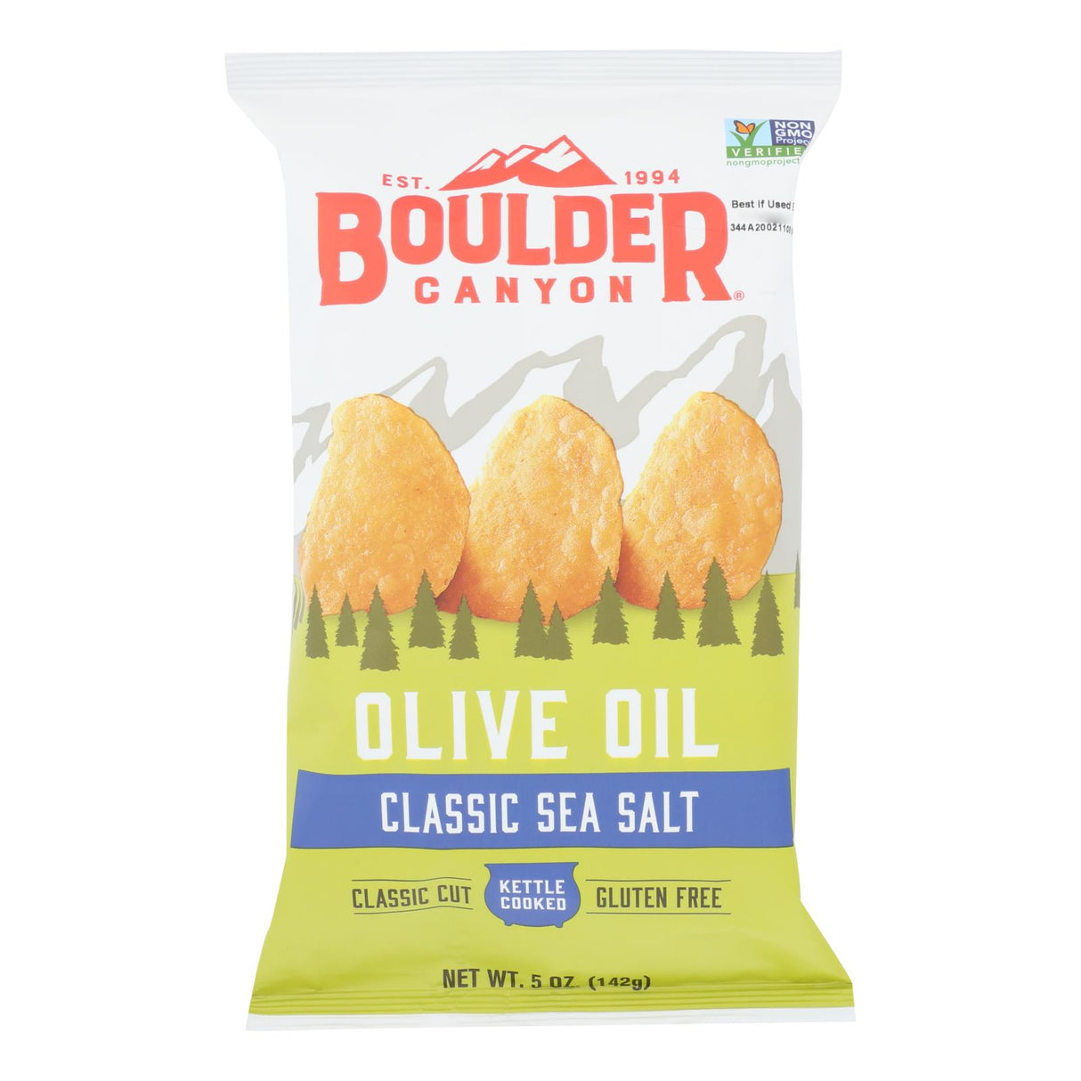 Boulder Canyon Organic Kettle Chips Olive Oil 5 Oz (Pack of 12) - Cozy Farm