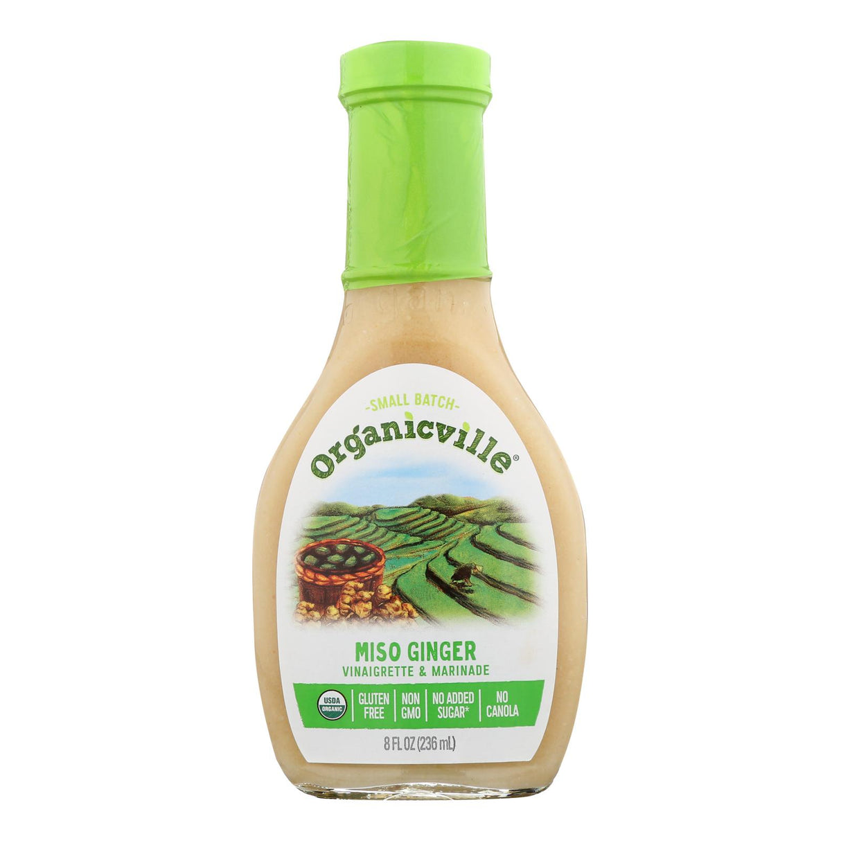 Organic Ville Organic Miso Ginger Vinaigrette - Cozy Farm