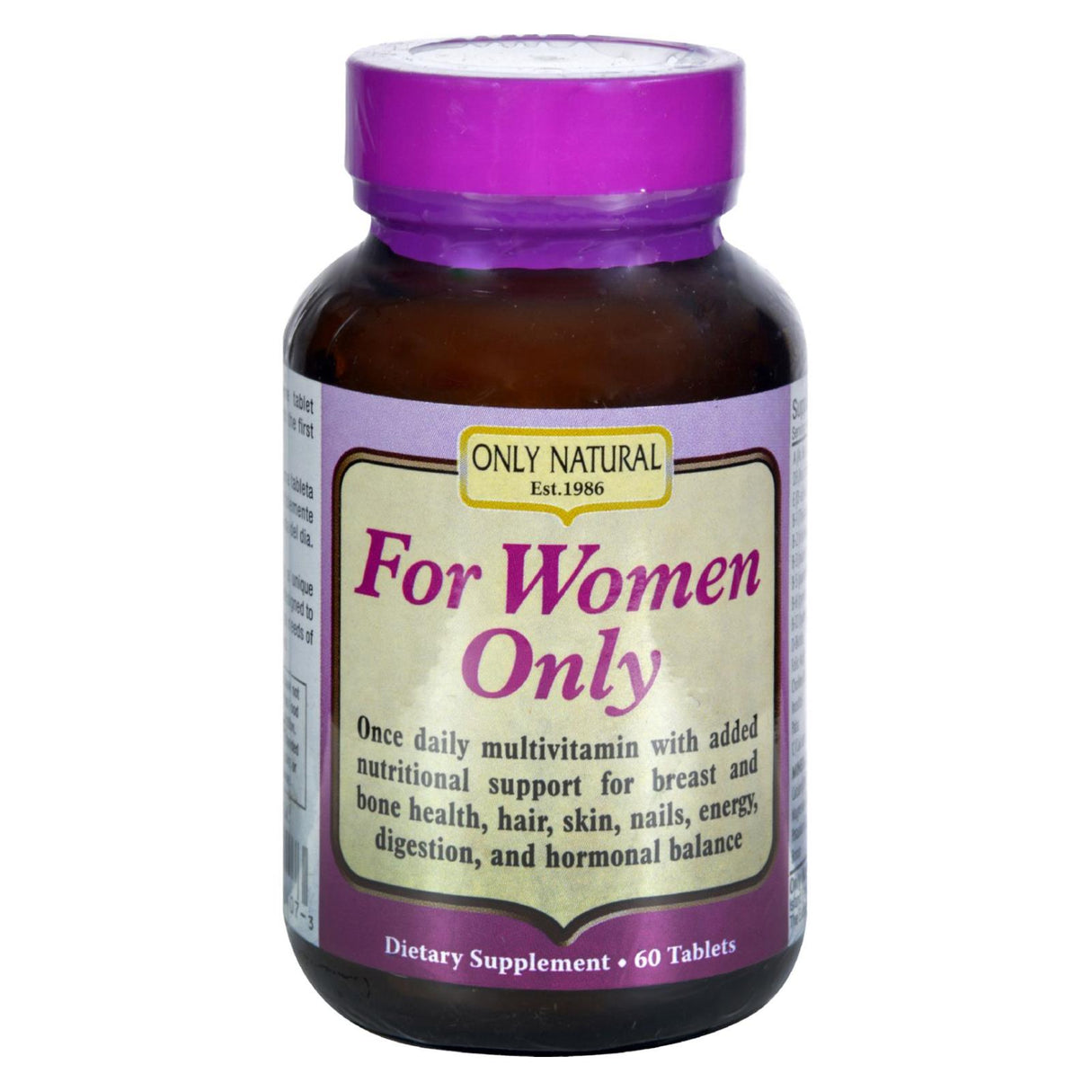 Only Natural for Women: Support for Female Well-Being (60 Tablets) - Cozy Farm