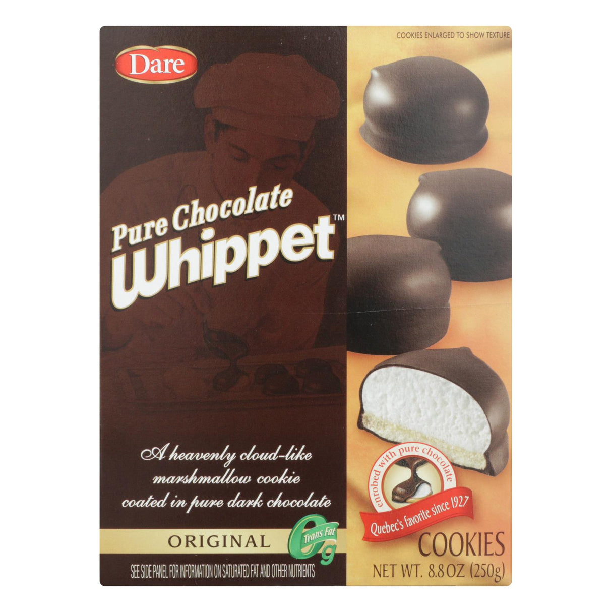 Dare Whippet Pure Chocolate Bars - Original Flavor (Pack of 12) 8.8 Oz. - Cozy Farm
