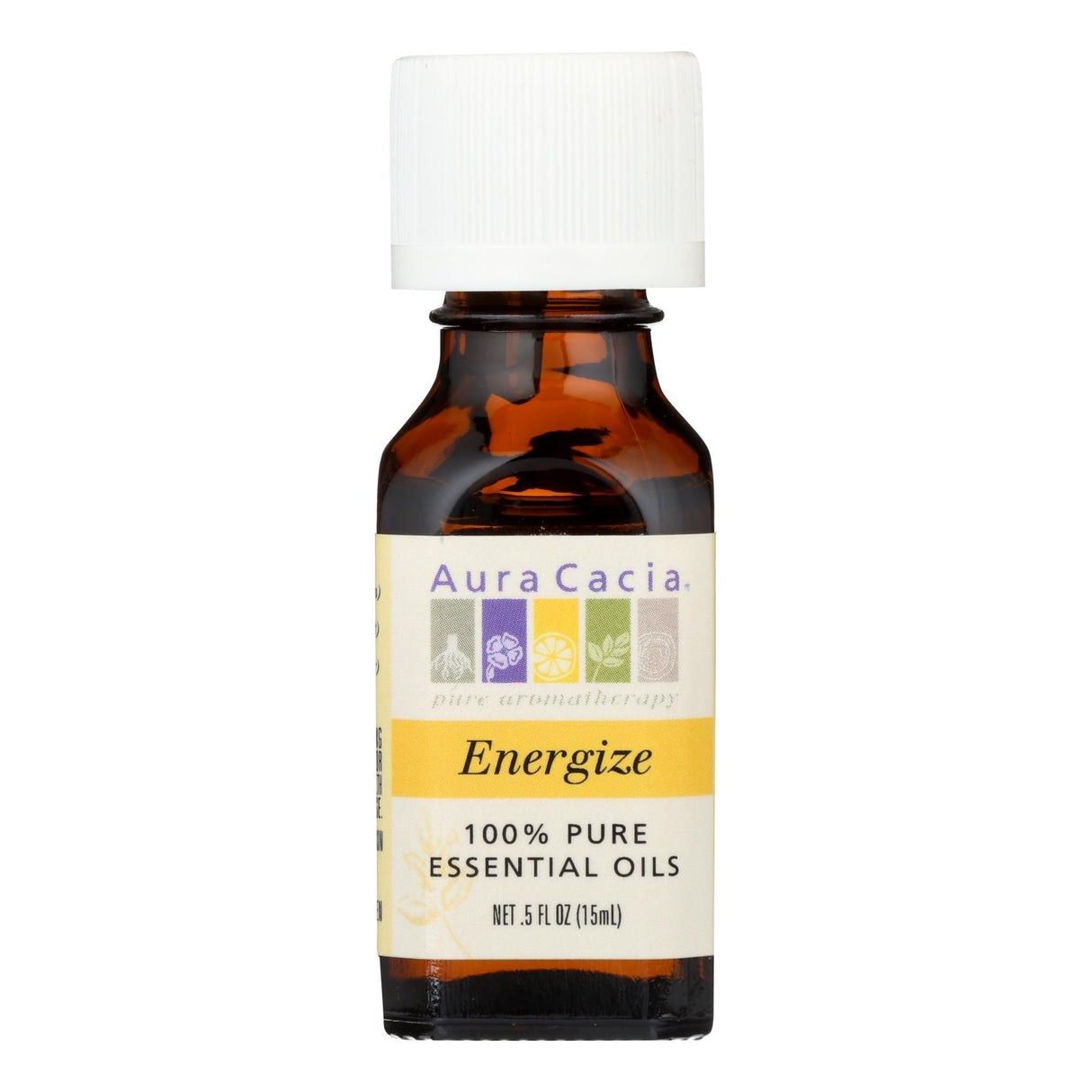 Aura Cacia Energize Pure Essential Oil 0.5 Fl Oz - Cozy Farm