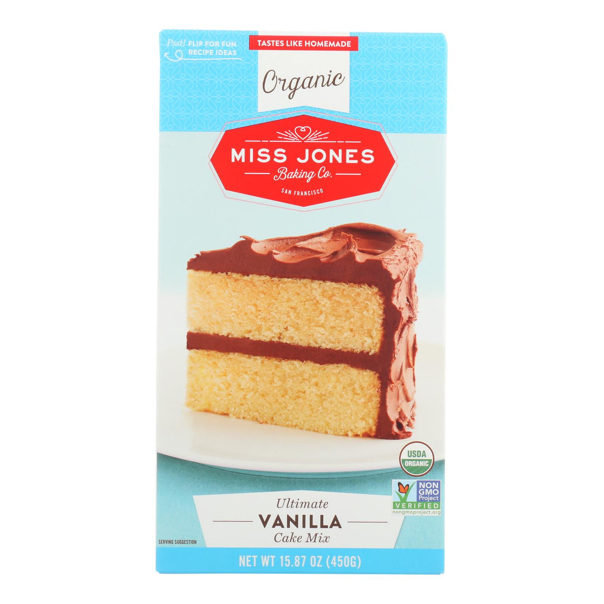 Miss Jones Baking Vanilla Cake Mix - Case of 6 - 15.87 Oz. Boxes - Cozy Farm