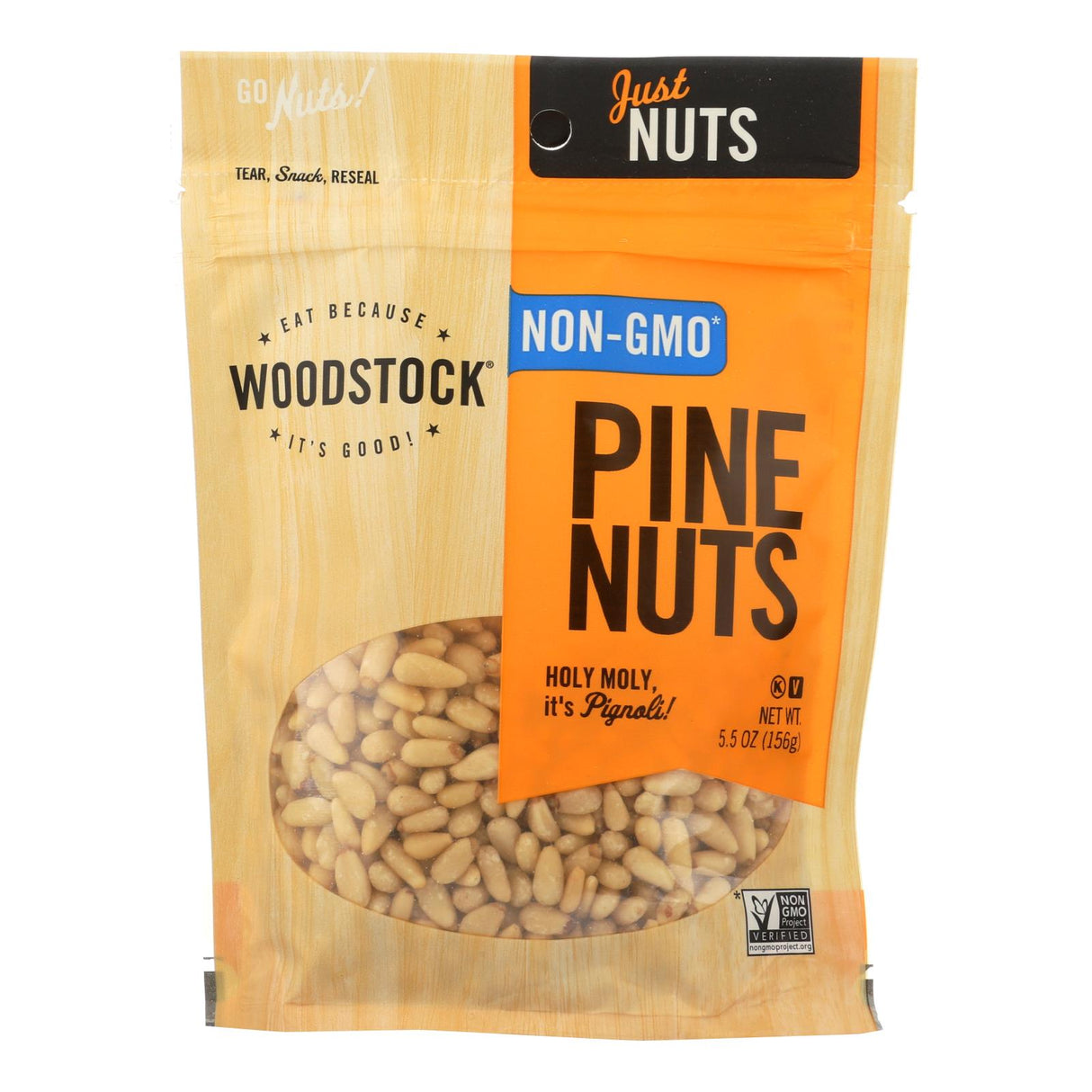 Woodstock Premium Non-GMO Pine Nuts (8 - 5.5 Oz. Bags) - Cozy Farm