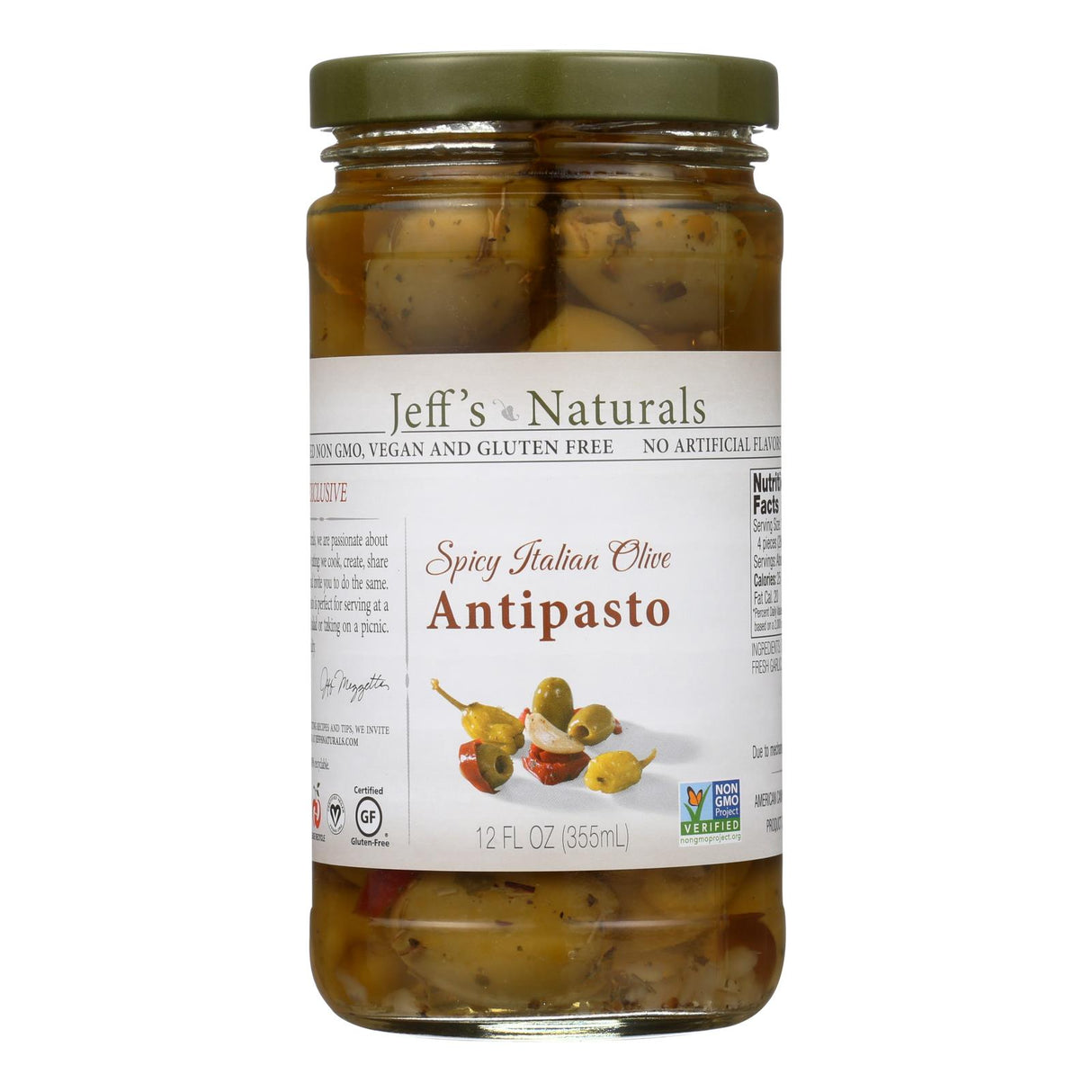 Jeff's Natural Antipasto 6-Pack of 12-Ounce Jars - Cozy Farm