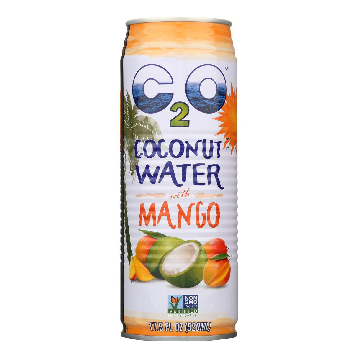 C2O Pure Coconut Water Mango, 12 Pack, 17.5 Fl Oz - Cozy Farm