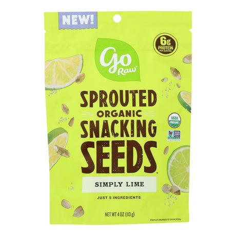 GoRaw Simply Lime Sprouted Seed Snack (Pack of 10 - 4 Oz.) - Cozy Farm 