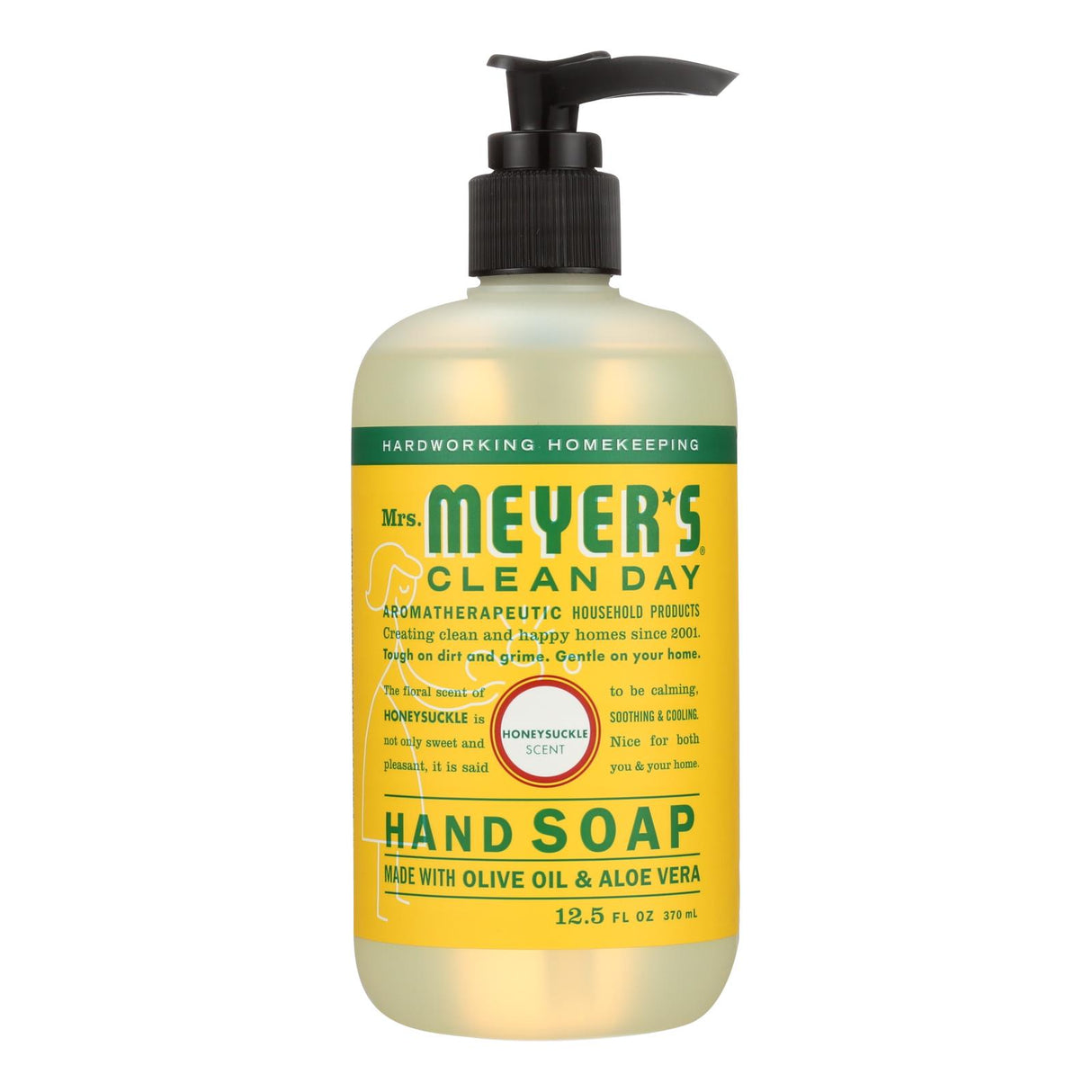 Mrs. Meyer's Clean Day Honeysuckle Liquid Hand Soap, 12.5 Oz. Pack of 6 - Cozy Farm