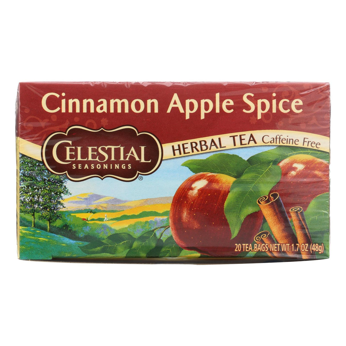 Celestial Seasonings Caffeine-Free Cinnamon Apple Spice Herbal Tea, 20 Tea Bags (Pack of 6) - Cozy Farm