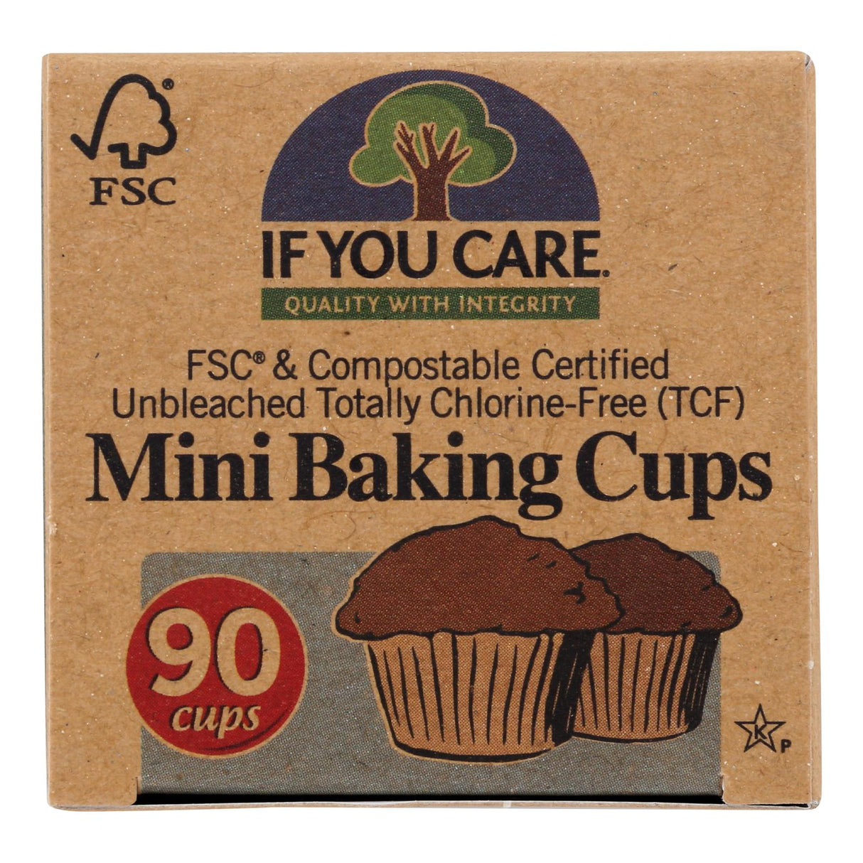 If You Care 90-Pack Unbleached Chlorine-Free Mini Baking Cups - Cozy Farm