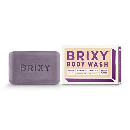 Brixy Coconut Vanilla Moisturizing Body Wash Bar - 4 Oz - Cozy Farm