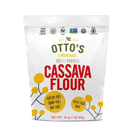 Otto's Naturals Organic Cassava Flour, 1.5 lb Bags (Pack of 6) - Cozy Farm 
